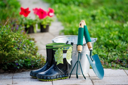 Highbury lawn mowing equipment and techniques